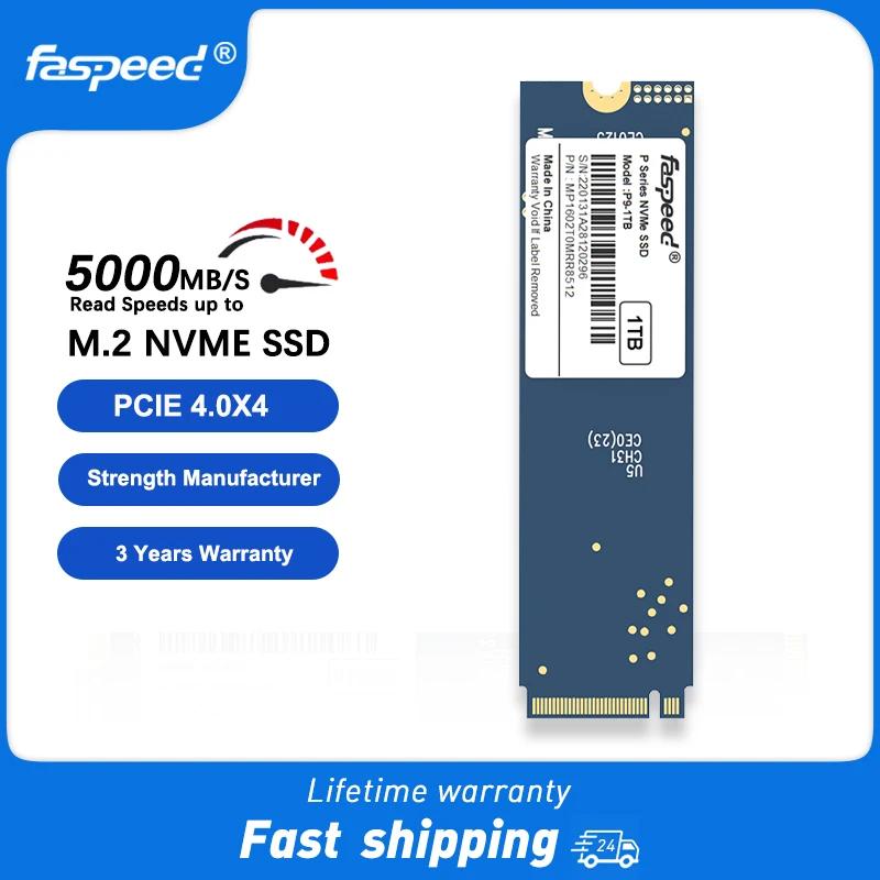 Faspeed PS5 PC ũž ƮϿ ָ Ʈ ̺, M2 NVME SSD, 1TB, 512GB, 5000 GB/S PCIe 4.0x4 M.2 2280 ϵ ũ, 125GB, 256GB